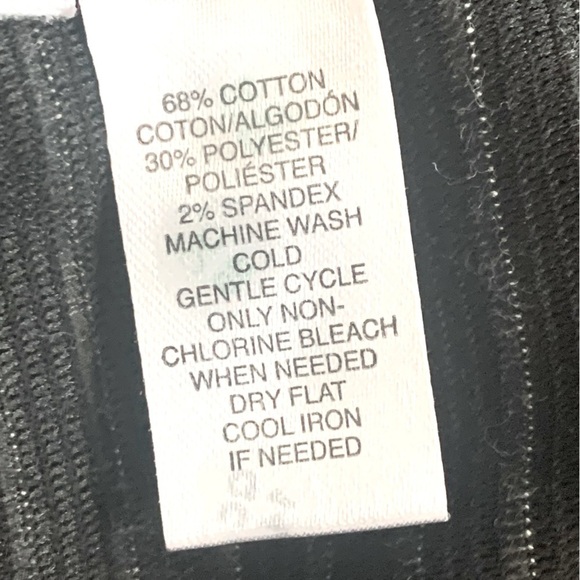 Loft Striped Stretchy Ribbed Knit Midi Skirt Size Medium - Picture 4 of 4